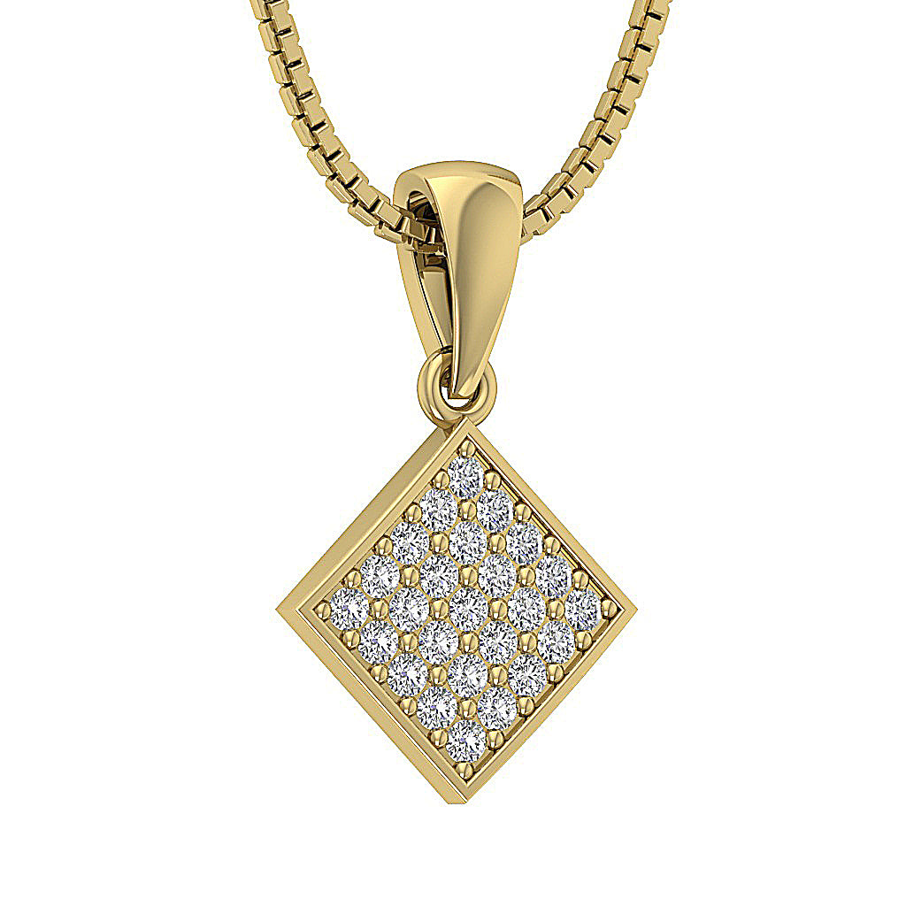 The Martin Solid Gold Genuine Diamond Fashion Pendant