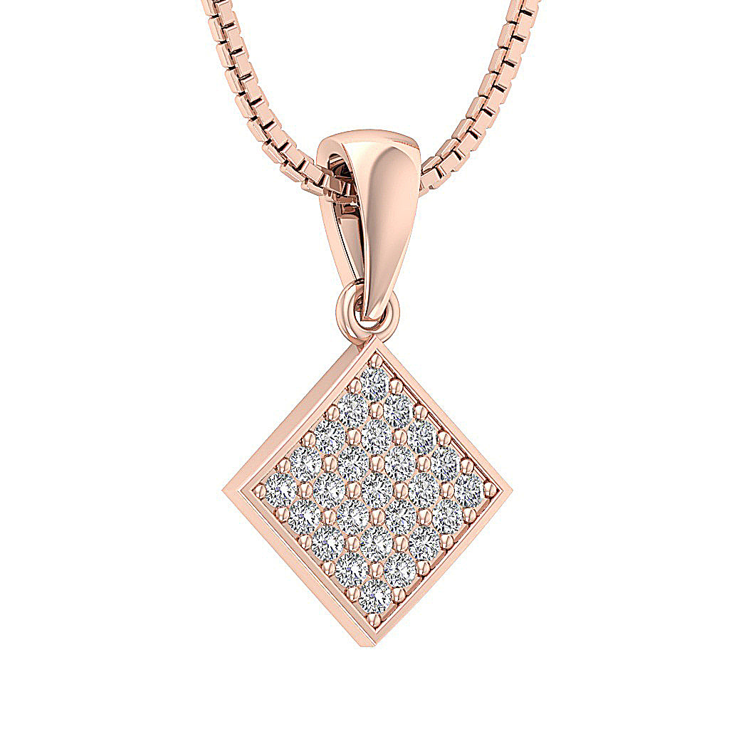 The Martin Solid Gold Genuine Diamond Fashion Pendant