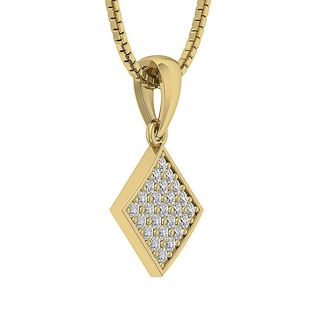 The Martin Solid Gold Genuine Diamond Fashion Pendant