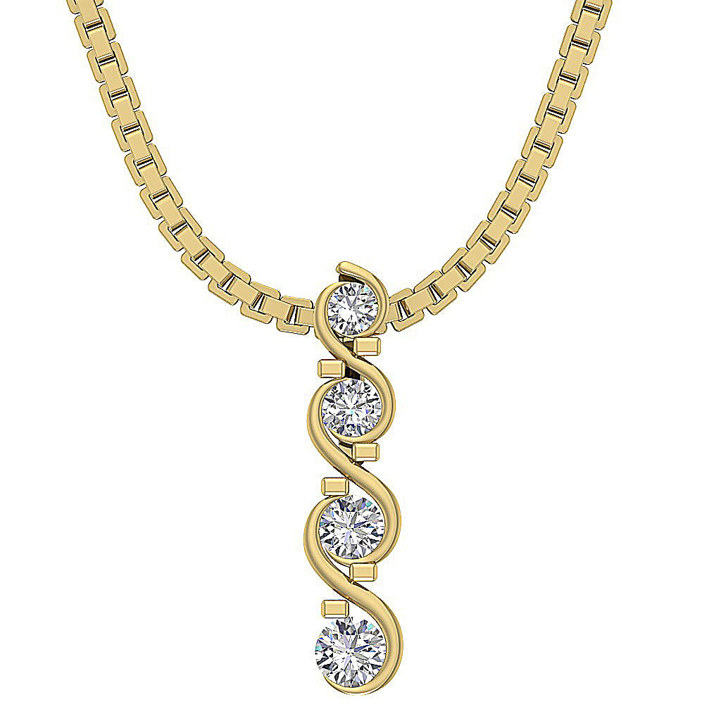 The Graham Round Diamond Journey Fashion Pendant