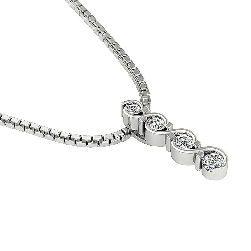 The Graham Round Diamond Journey Fashion Pendant