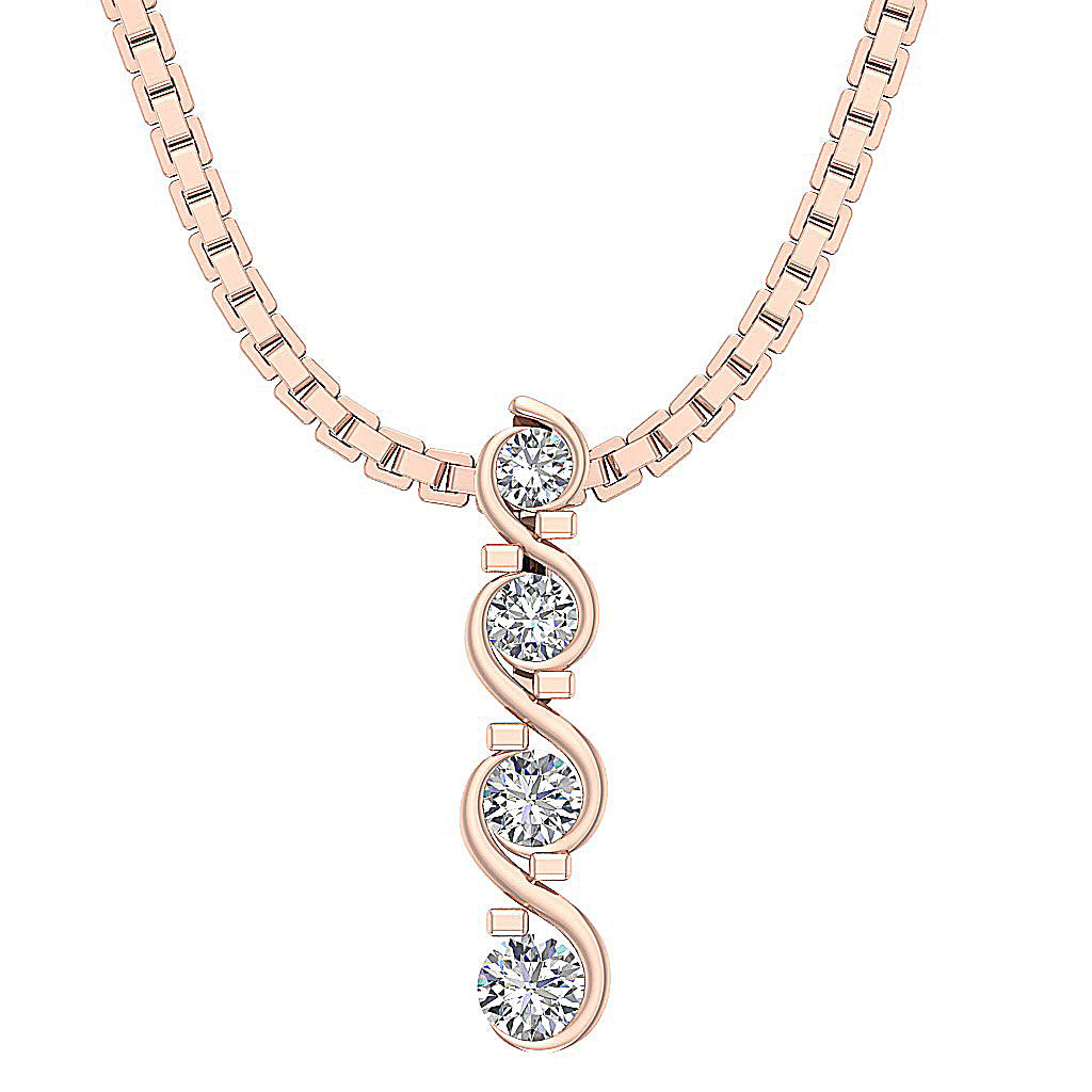 The Graham Round Diamond Journey Fashion Pendant