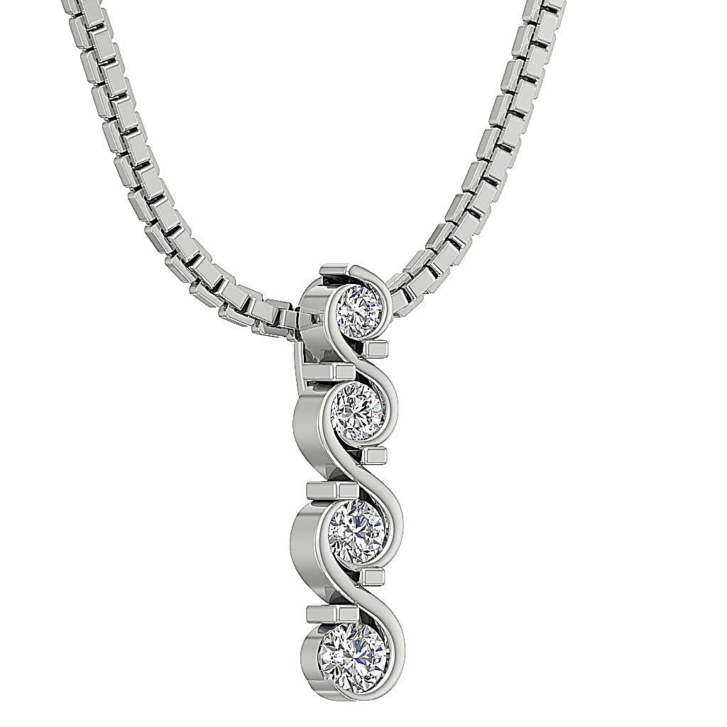 The Graham Round Diamond Journey Fashion Pendant