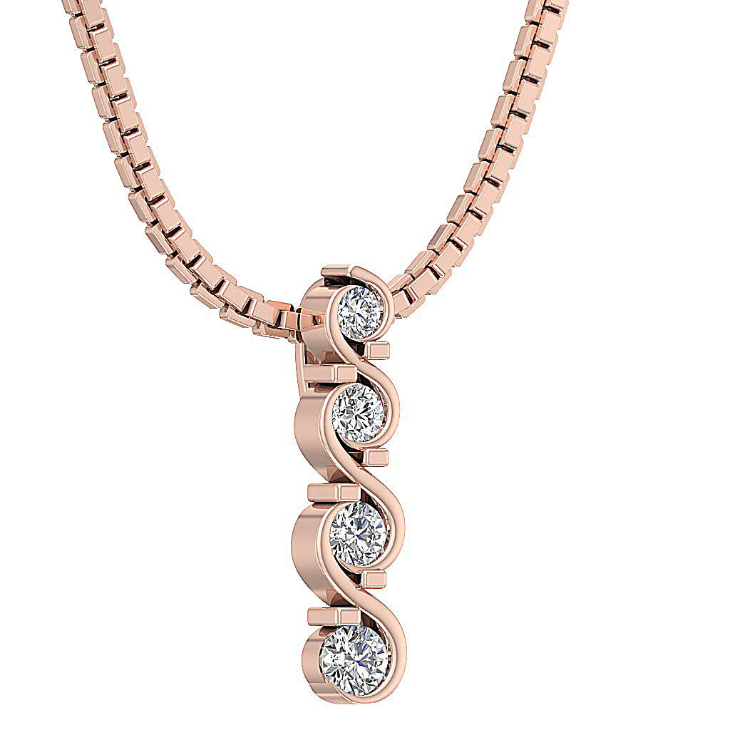 The Graham Round Diamond Journey Fashion Pendant