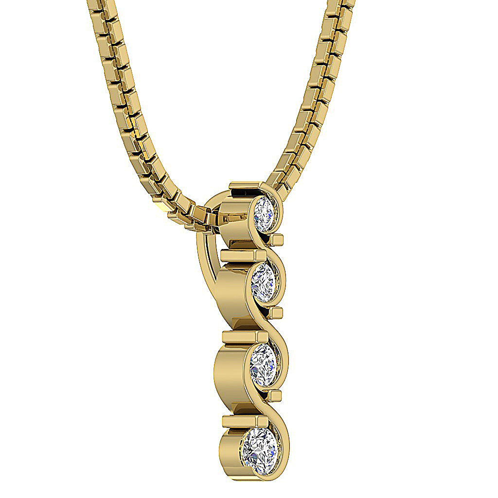 The Graham Round Diamond Journey Fashion Pendant