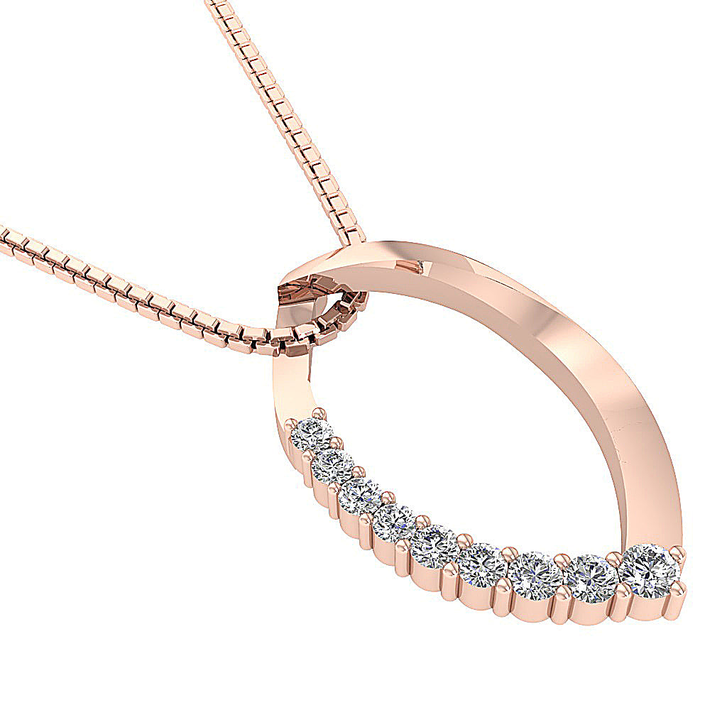 The Dominic Natural Diamond Gold Fashion Pendant