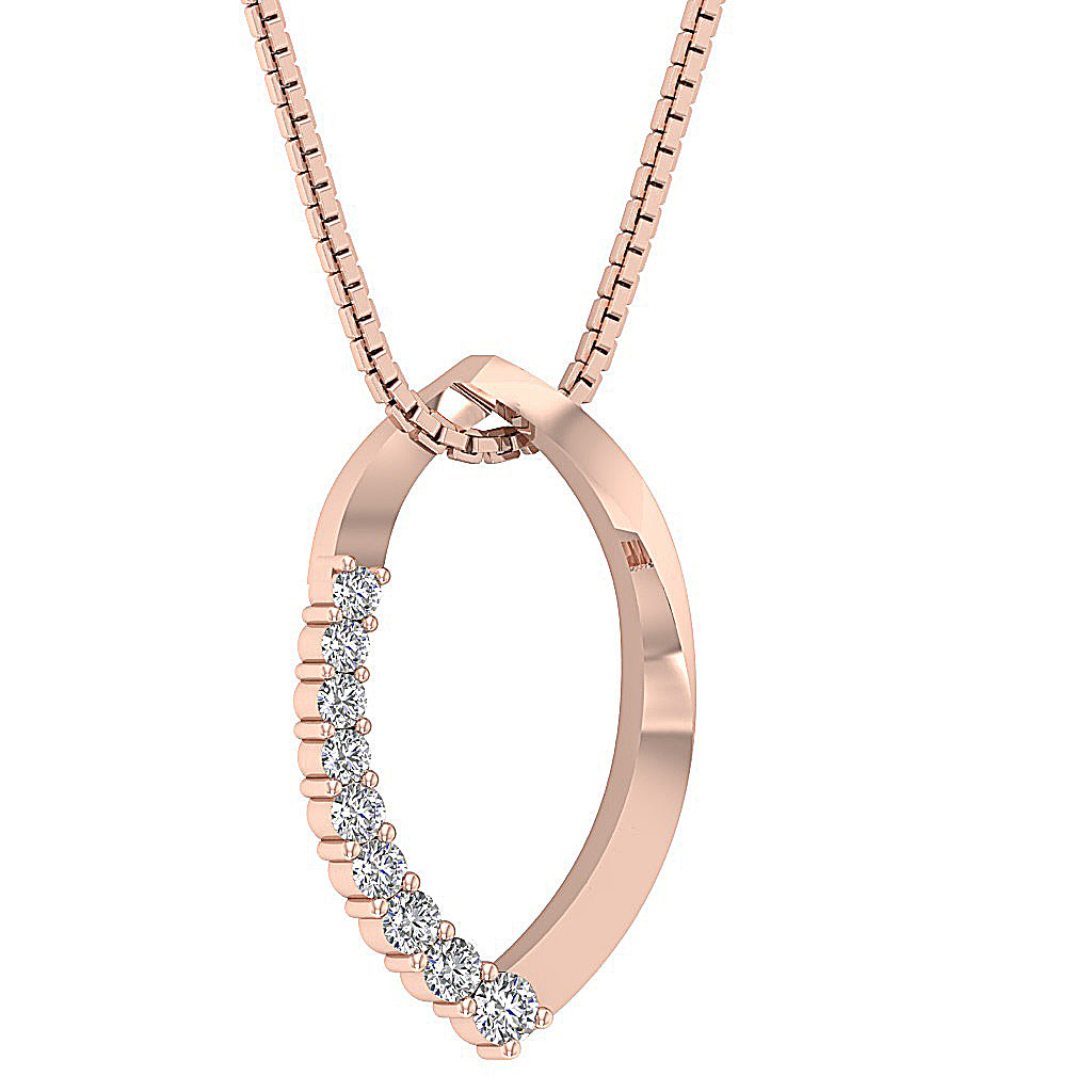 The Dominic Natural Diamond Gold Fashion Pendant