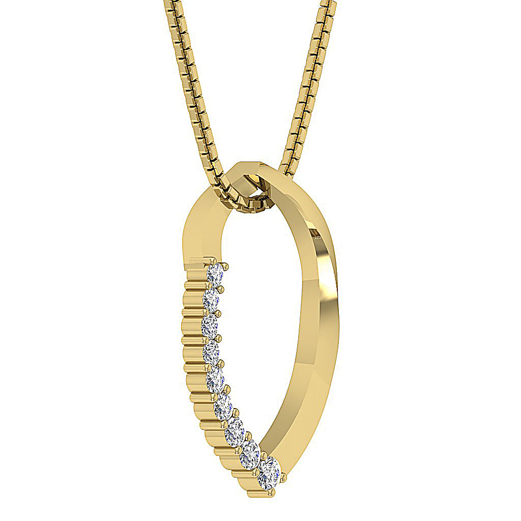 The Dominic Natural Diamond Gold Fashion Pendant