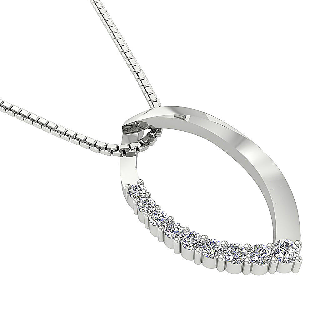 The Dominic Natural Diamond Gold Fashion Pendant