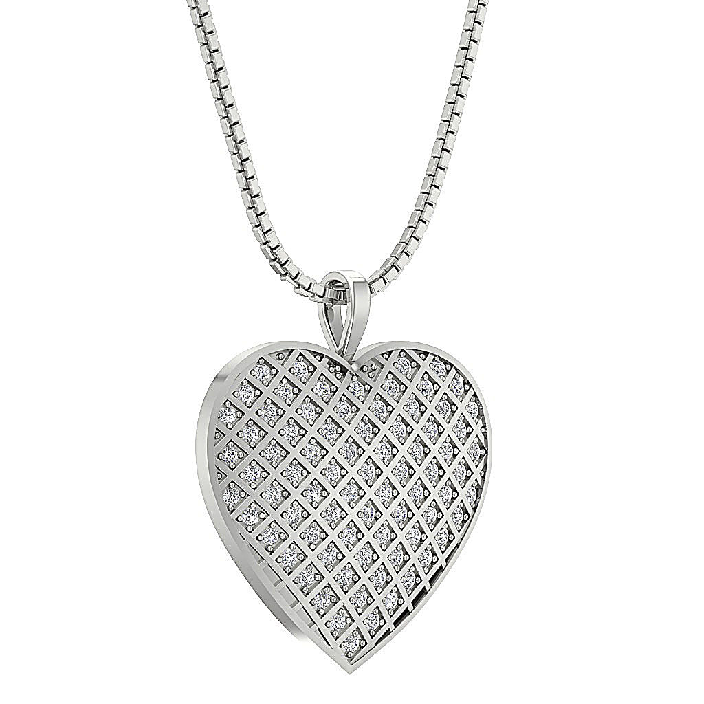 The Koa Diamond For Good Heart Diamond Gold Pendant
