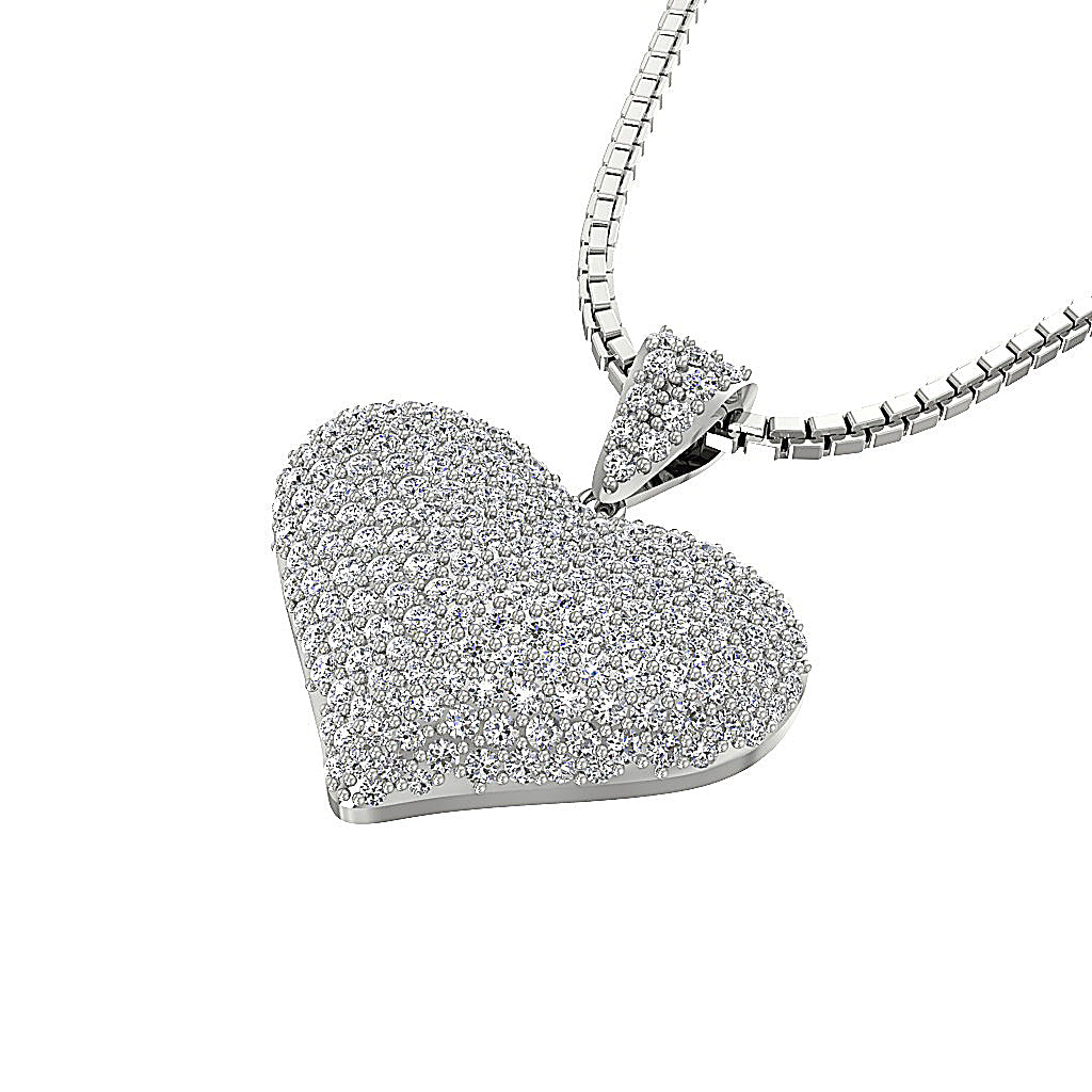 The Stevie Solid Gold Heart Pendant necklace For Women