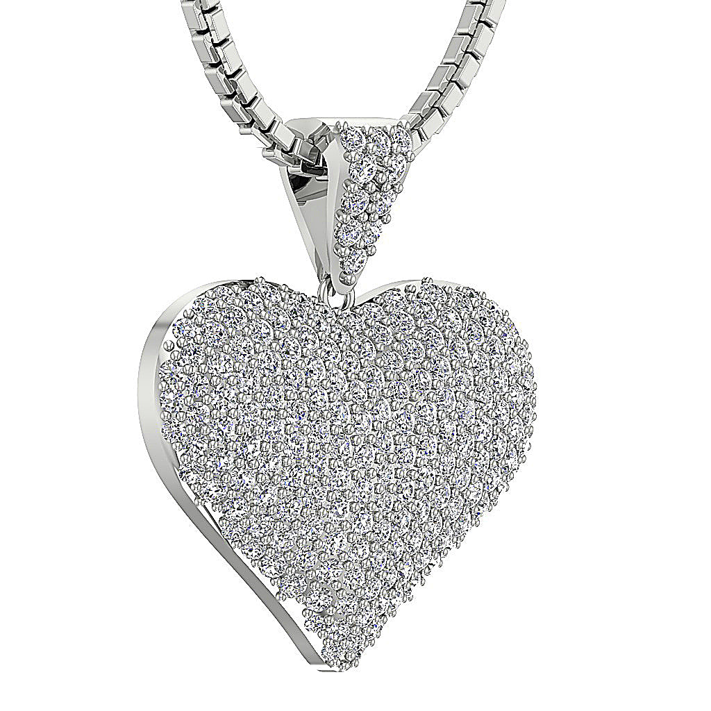 The Stevie Solid Gold Heart Pendant necklace For Women