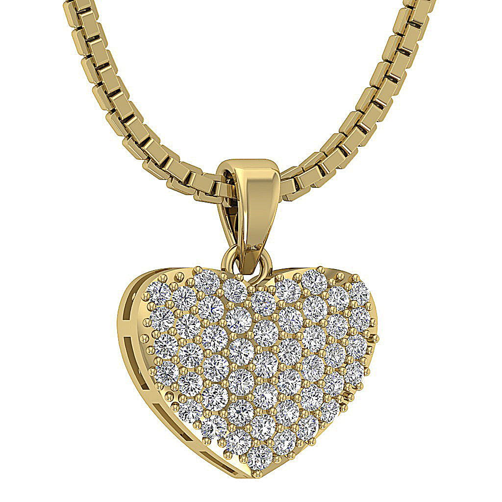 The Saint Love Of Heart Pendant necklace White Gold With Diamond For Her