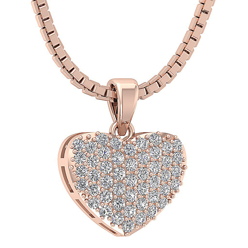 The Saint Love Of Heart Pendant necklace White Gold With Diamond For Her