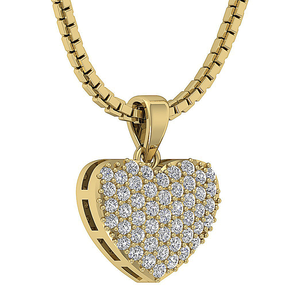 The Saint Love Of Heart Pendant necklace White Gold With Diamond For Her