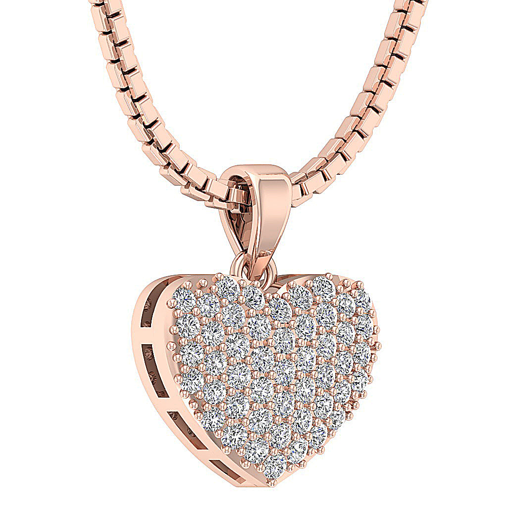 The Saint Love Of Heart Pendant necklace White Gold With Diamond For Her