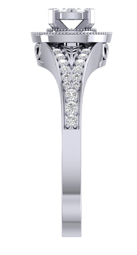 Natural Round Diamond Solitaire Engagement Ring I1 G 0.60 Carat 14K White Yellow Rose Gold