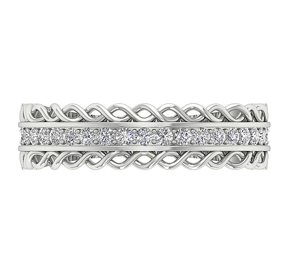 Natural Diamond Engagement Ring SI1 G 0.35 Ct 14K Gold 5.45MM