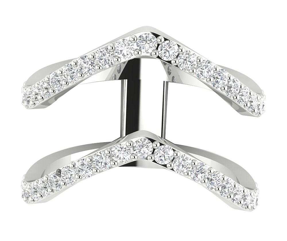 14K Solid Gold Fashion Wedding Ring Natural Diamond SI1 G 1.00 Ct Prong Set 19.15 MM