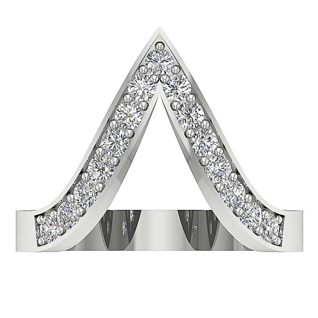 Genuine Designer Engagement Diamond Ring SI1G 0.65Ct 14K Solid Gold 16.30MM