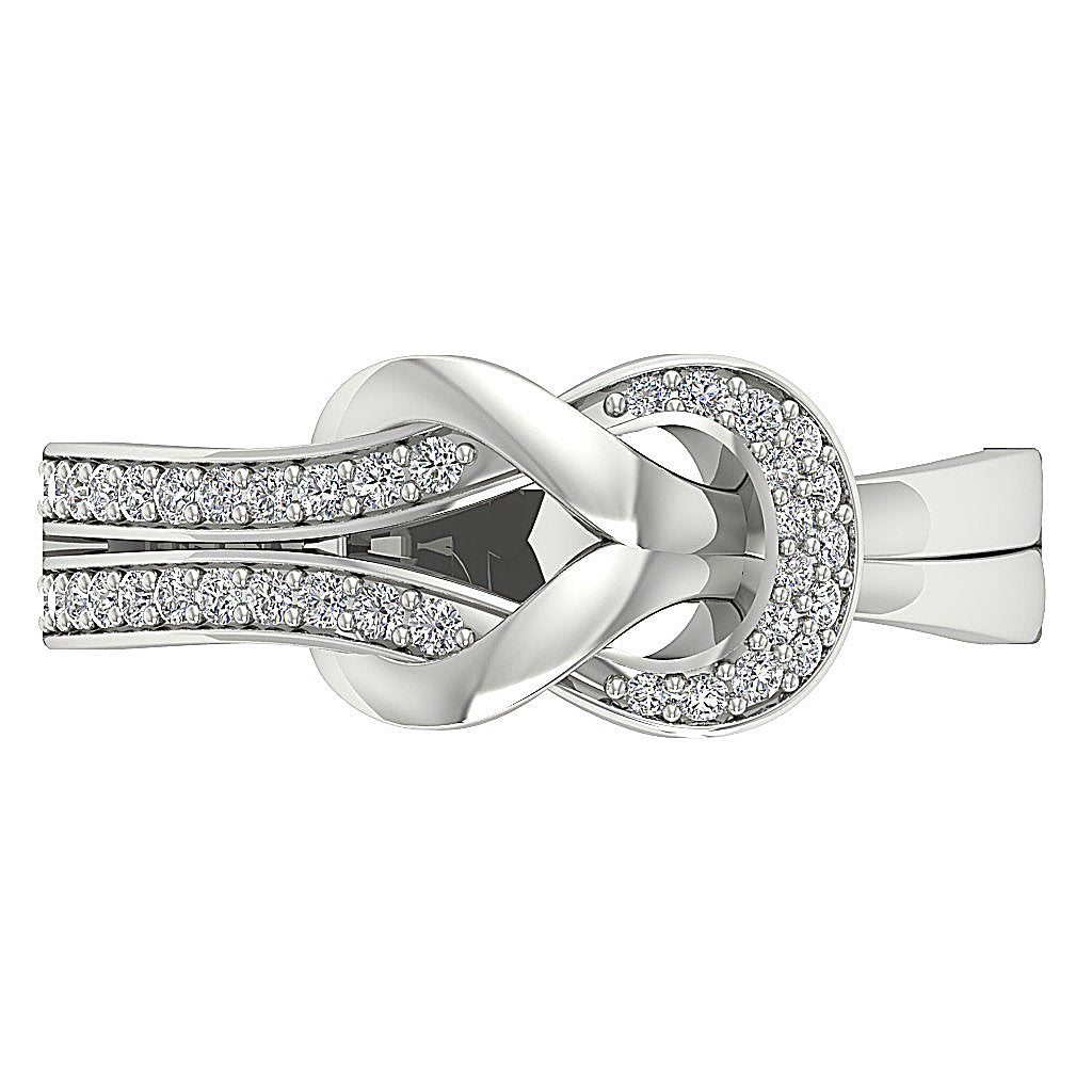 Genuine Diamond Wedding Ring SI1 G 0.30 Ct 8.40 MM