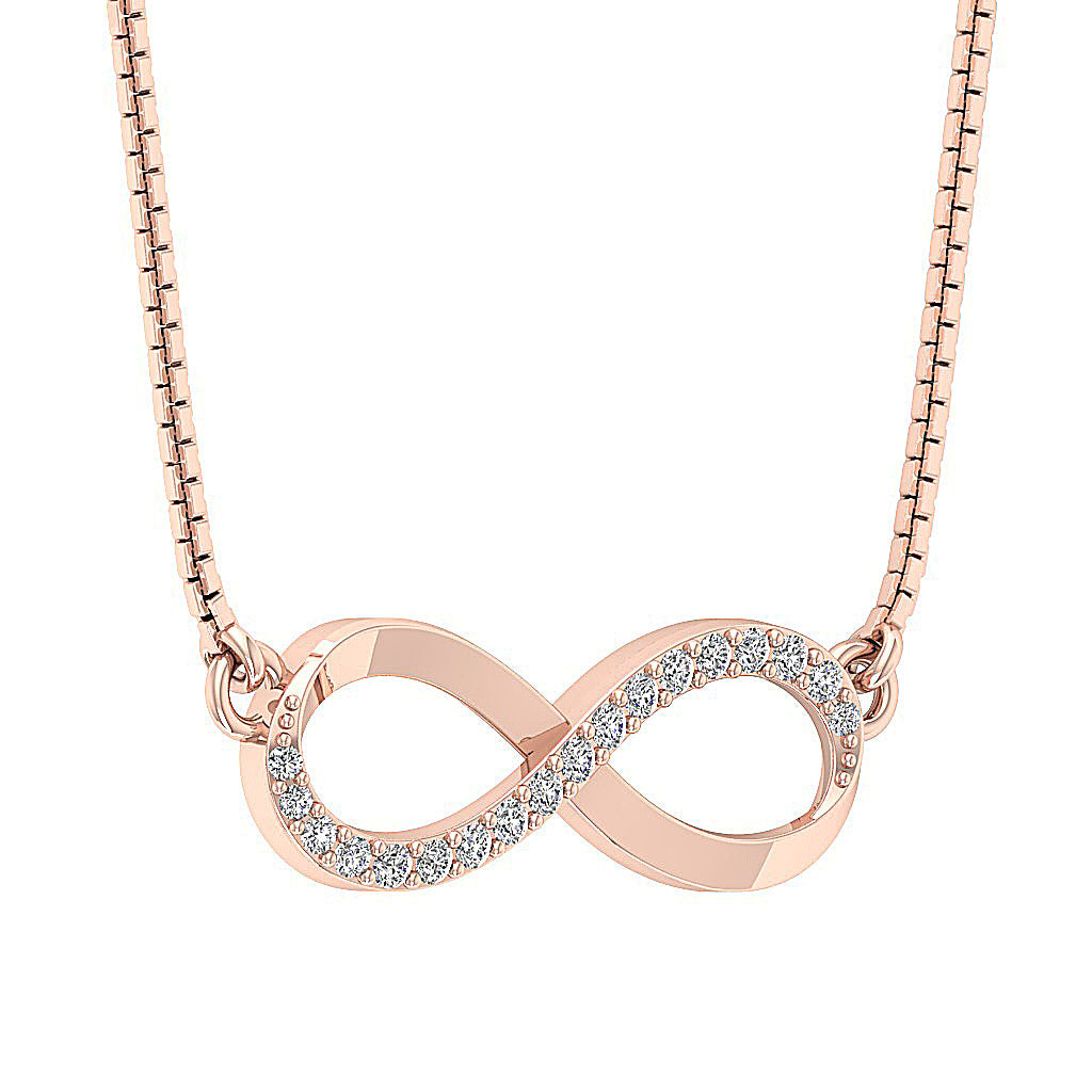 The Calvin Solid Gold Infinity Fashion Pendant