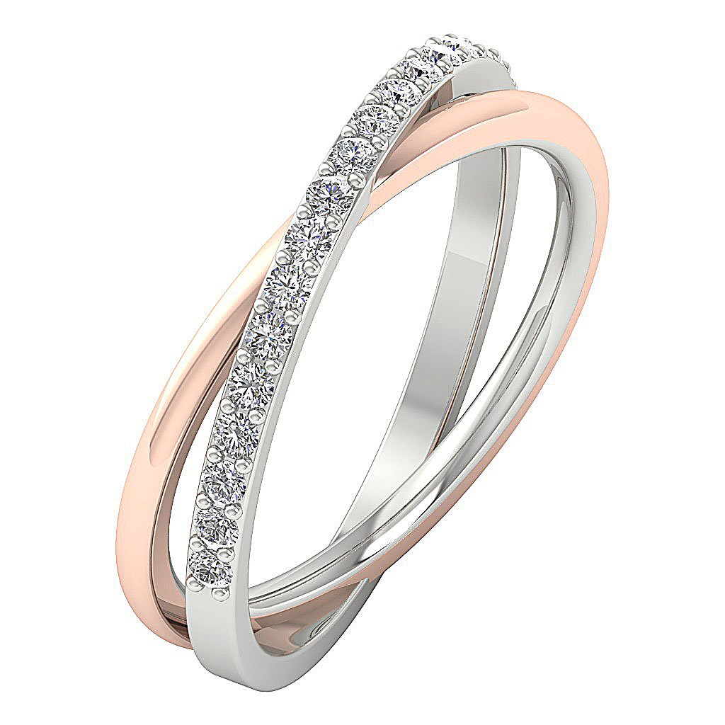 Wedding Ring I1 G 0.40 Ct Round Cut Diamond Prong Set 14K White Yellow Rose Gold 8.25MM