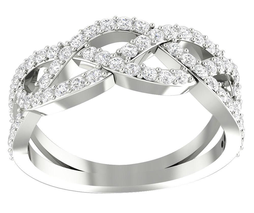Engagement Round Diamond Ring Prong Set 14K Gold SI1 G 0.75 Ct 7.85 MM