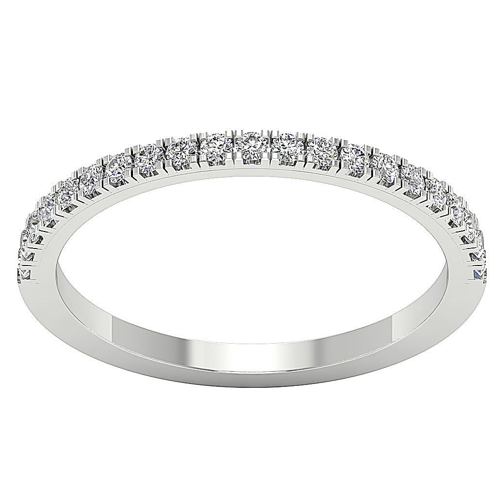 Engagement Ring SI1 G 0.35Ct Natural Diamond Prong Set 14K Solid Gold 1.65 MM