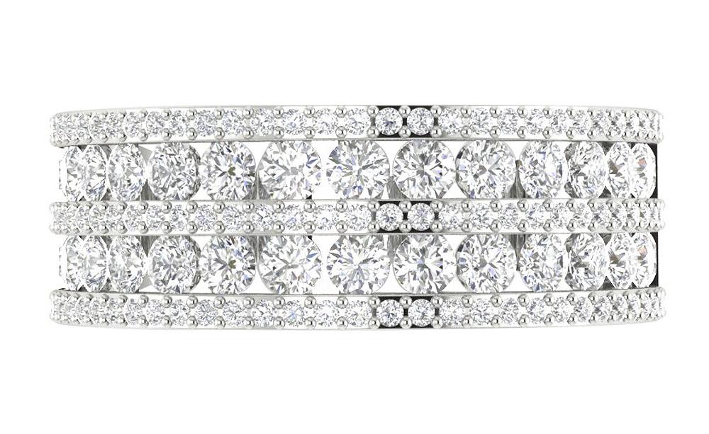 Designer Engagement Round Diamond Ring SI1 G 2.15 Ct Natural Diamond 7.50 MM