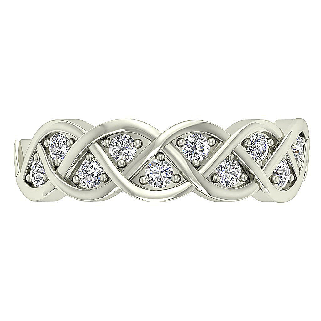 Engagement Ring Round Cut Diamond Prong Set I1 G 0.50 Ct 14K White Yellow Rose Gold 6.00MM