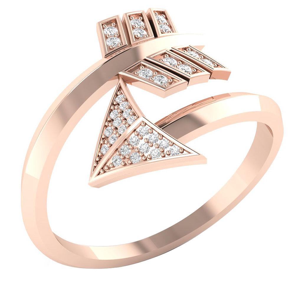 Round Diamond Anniversary Ring Prong Set 14k White Yellow Rose Gold I1 G 0.20 Ct 16.40 MM