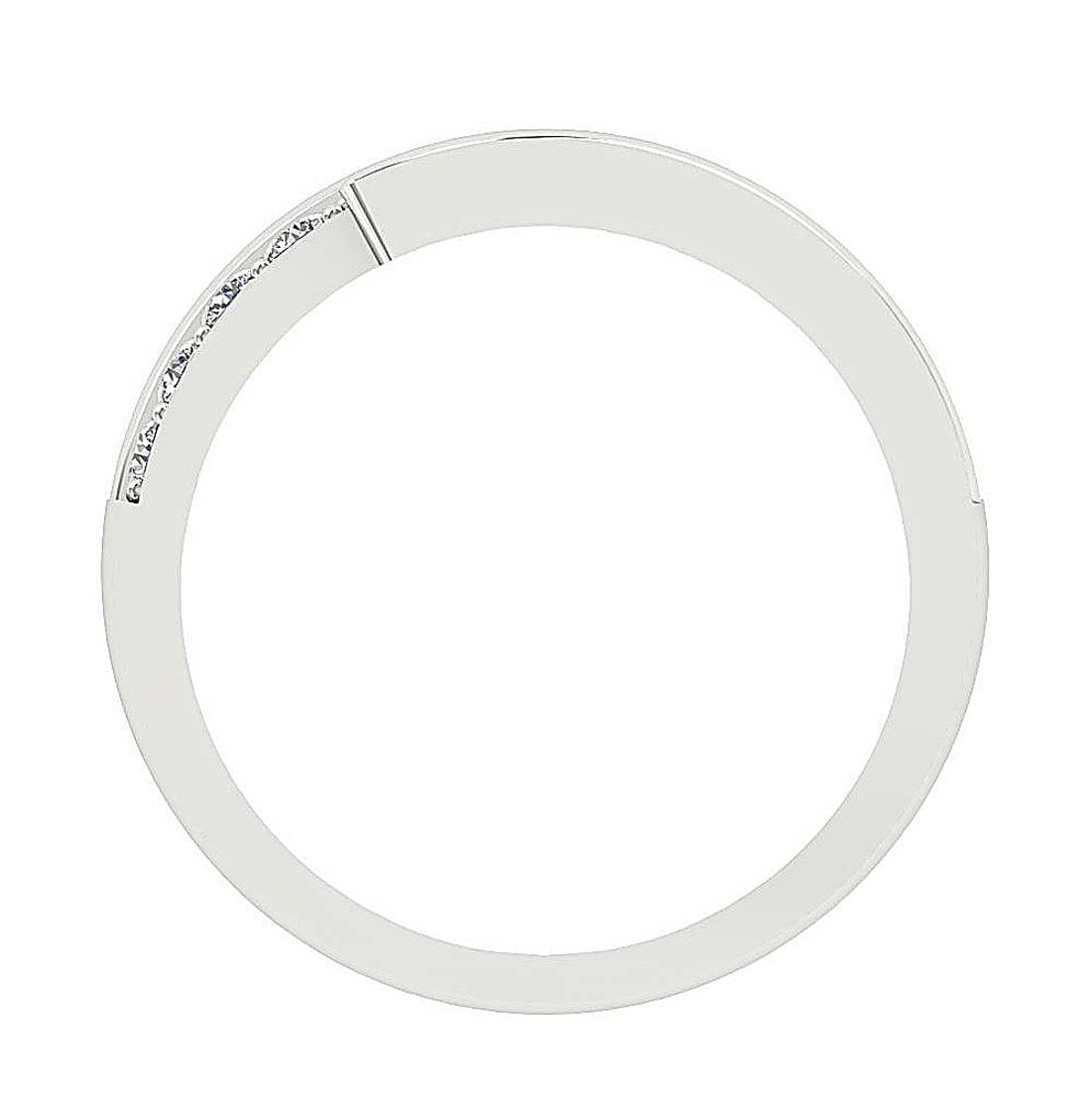 Genuine Diamond Prong Set 14K Gold Wedding Diamond Ring SI1 G 0.60 Ct 4.50 MM