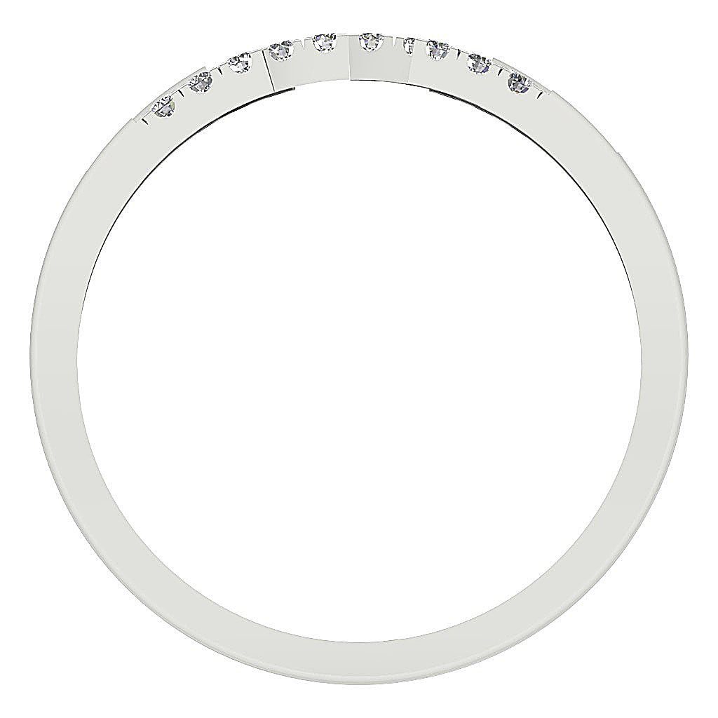 Designer Wedding Ring Genuine Diamond I1 G 0.30 Ct 14K White Yellow Rose Gold Prong Set 6.20 MM