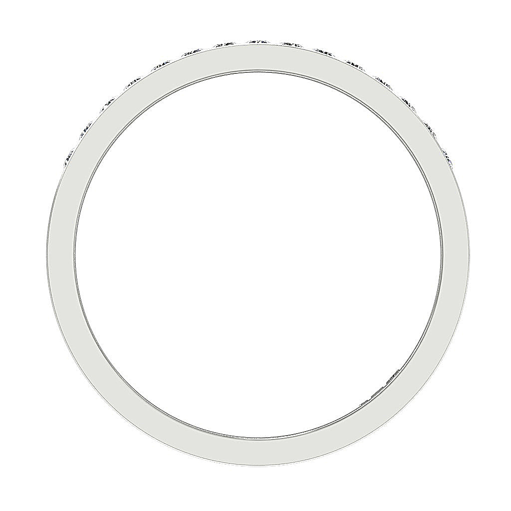 Engagement Ring Natural Diamond I1 G 0.30 Ct 14K Solid Gold Channel Set