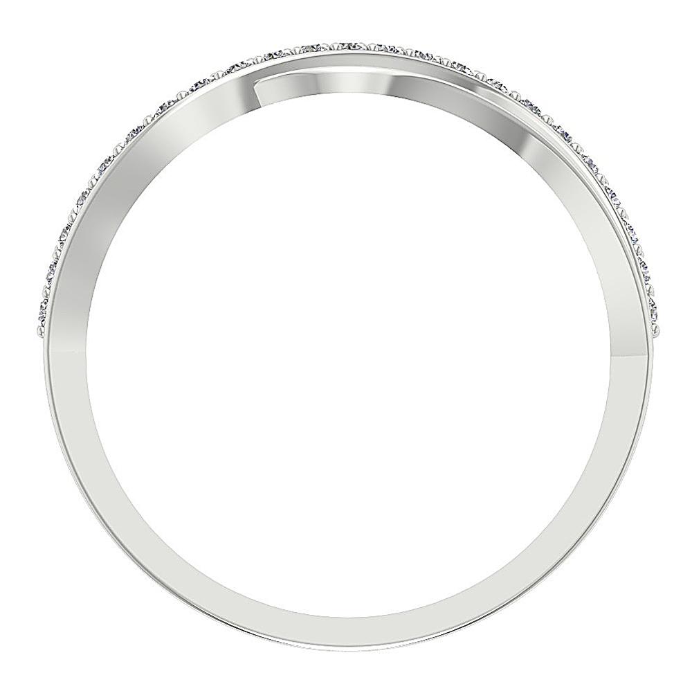 7.25 MM Designer Engagement Ring Natural Diamond I1 G 0.25 Ct 14K Solid Gold Prong Set