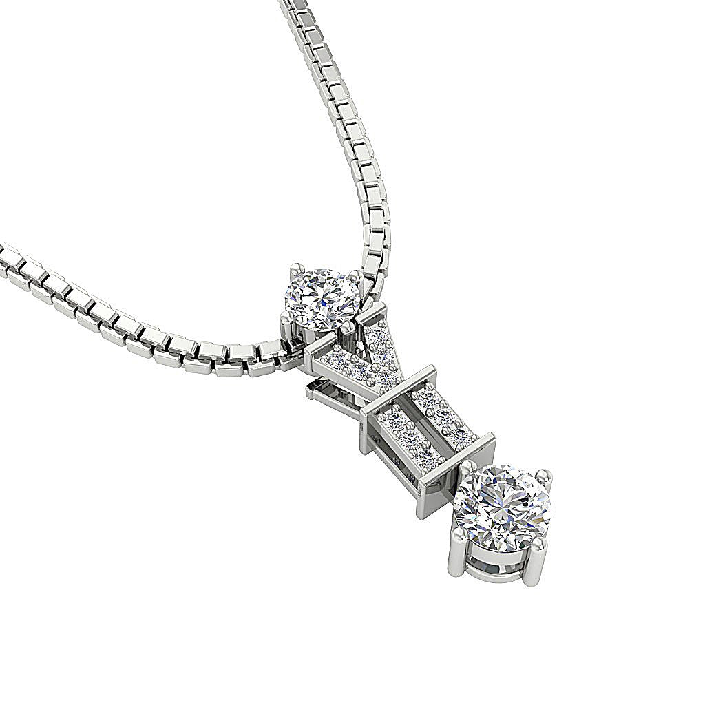 Designer Fashion Pendants 14k/18k Gold Genuine Diamond SI1/I1 G 0.55 Carat