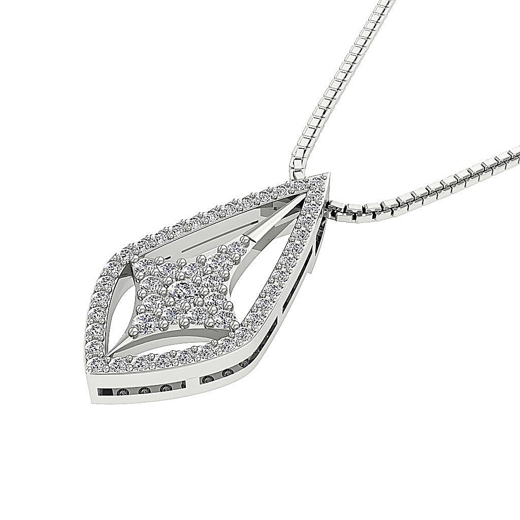 SI1/I1 G 0.40 Carat Round Diamond 14k/18k Solid Gold Vintage Fashion Pendants