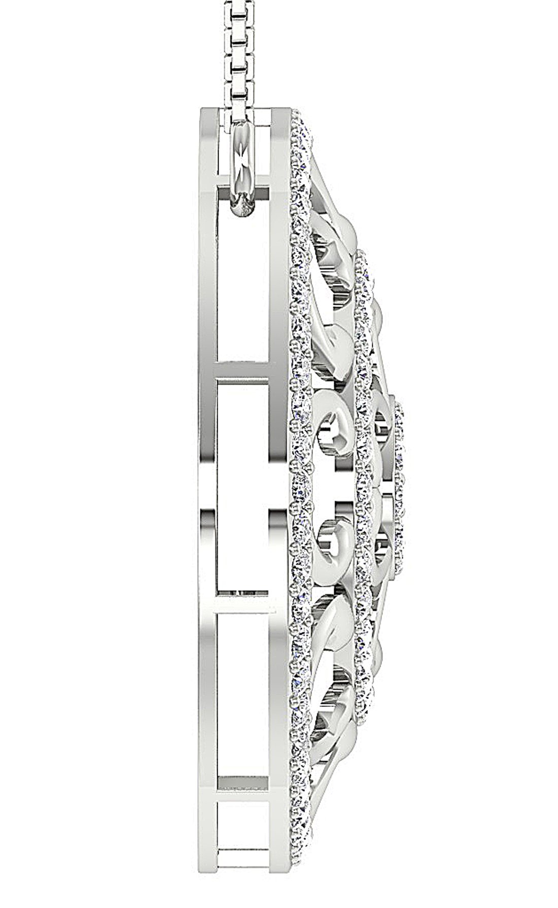 VVS1/VS1/SI1/I1 1.60 Ct Unique Fashion Pendants 14k/18k Gold Round Cut Diamond