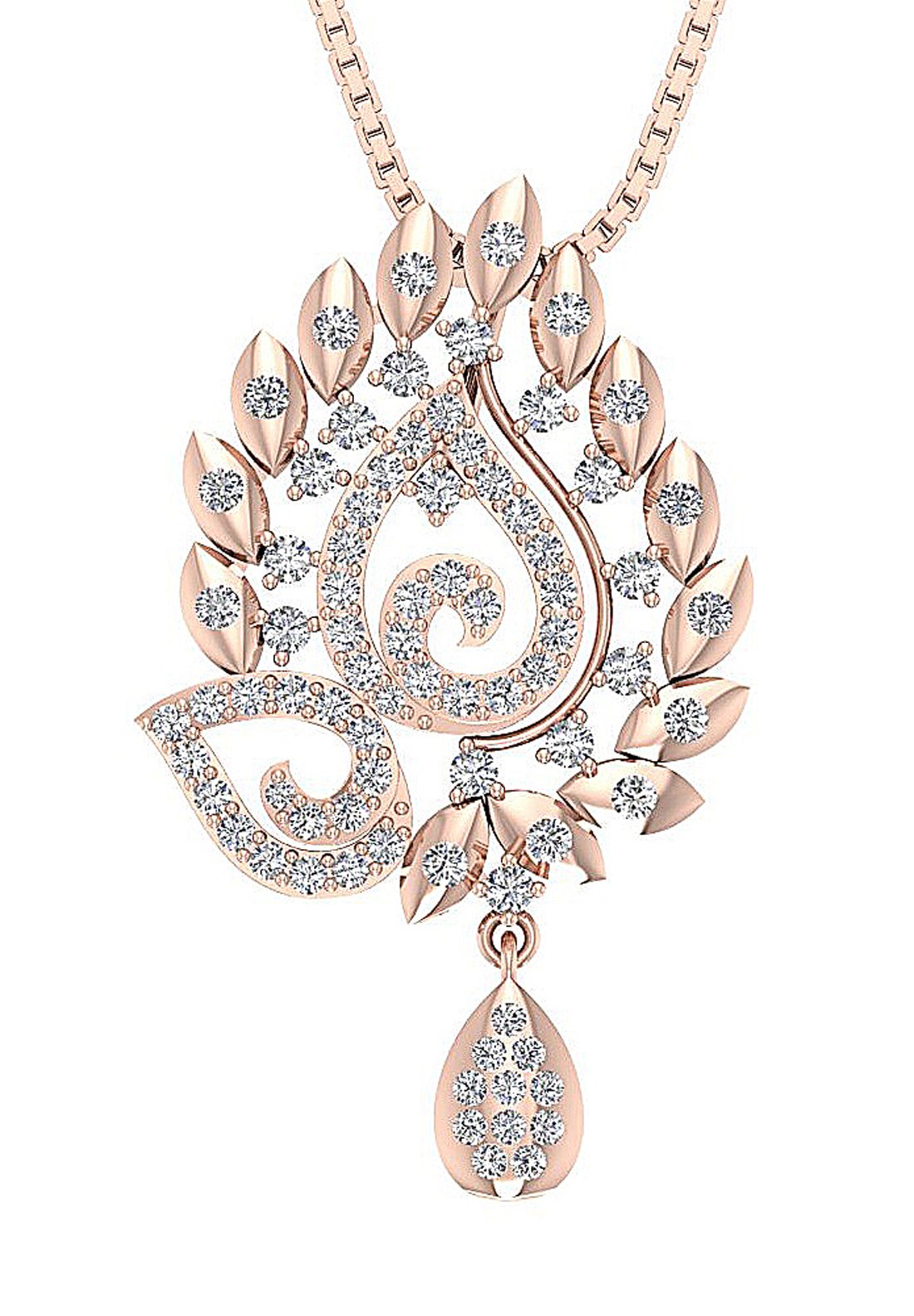 Designer Fashion Pendant SI1/I1 G 0.75 Carat Genuine Diamond 14k/18k Solid Gold