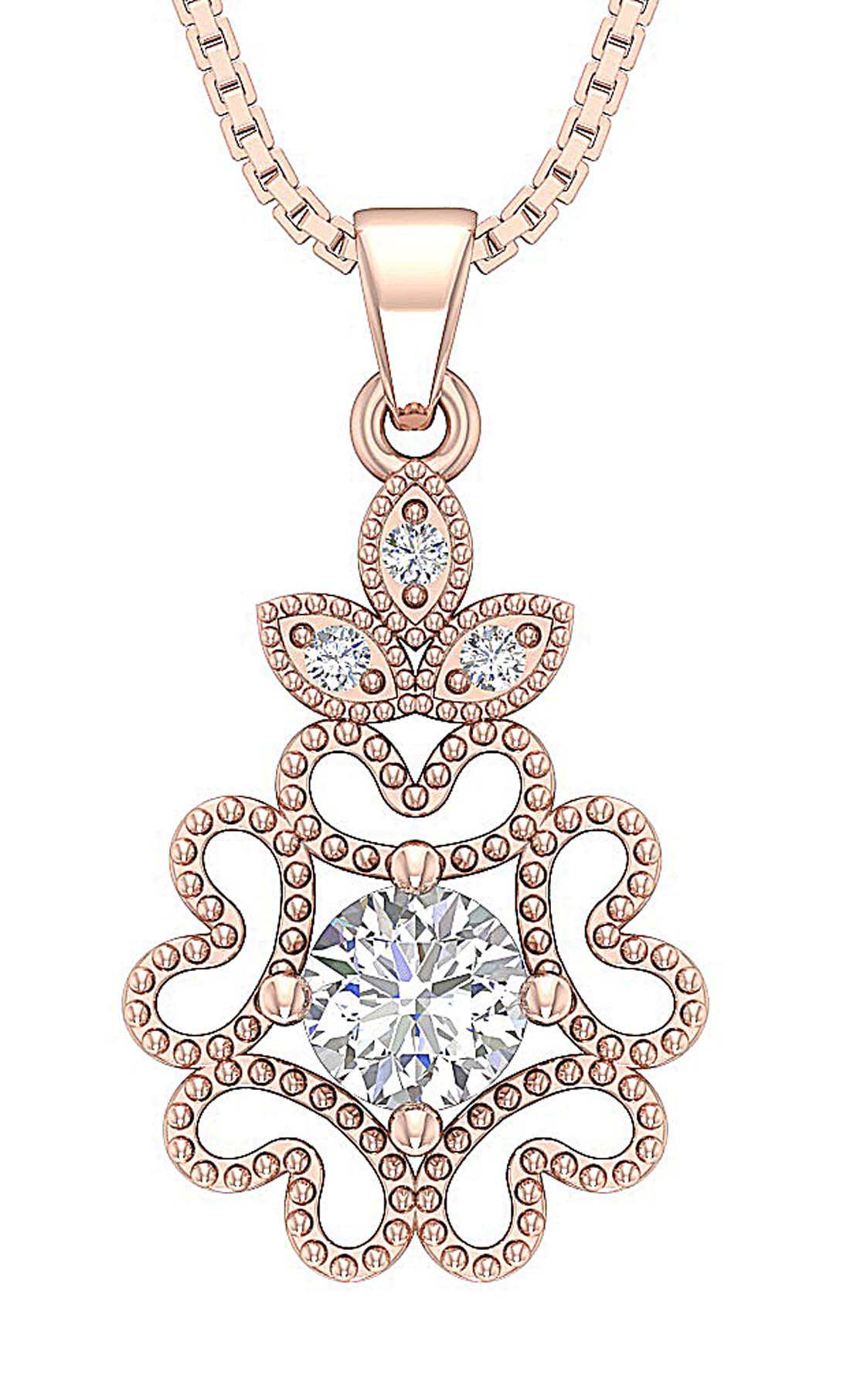 Designer Fashion Pendant SI1/I1 G 0.60 Carat Genuine Diamond 14k/18k Solid Gold