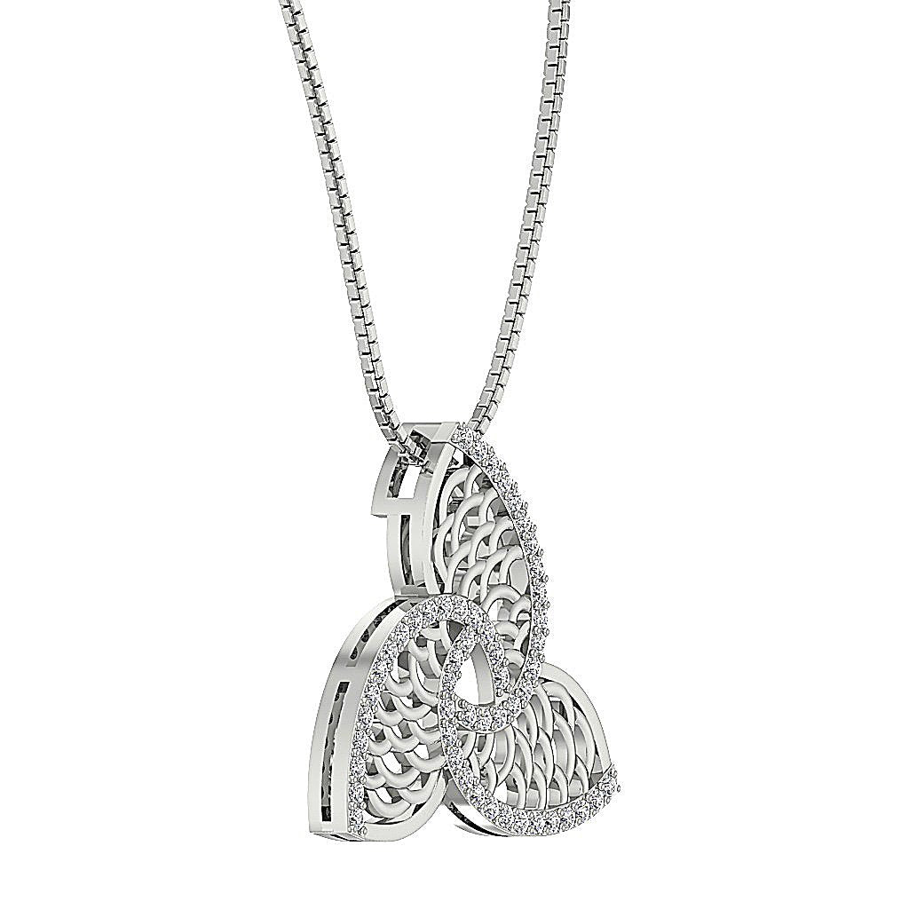 14k/18k Solid Gold Round Diamond SI1/I1 G 0.55 Carat Vintage Fashion Pendants