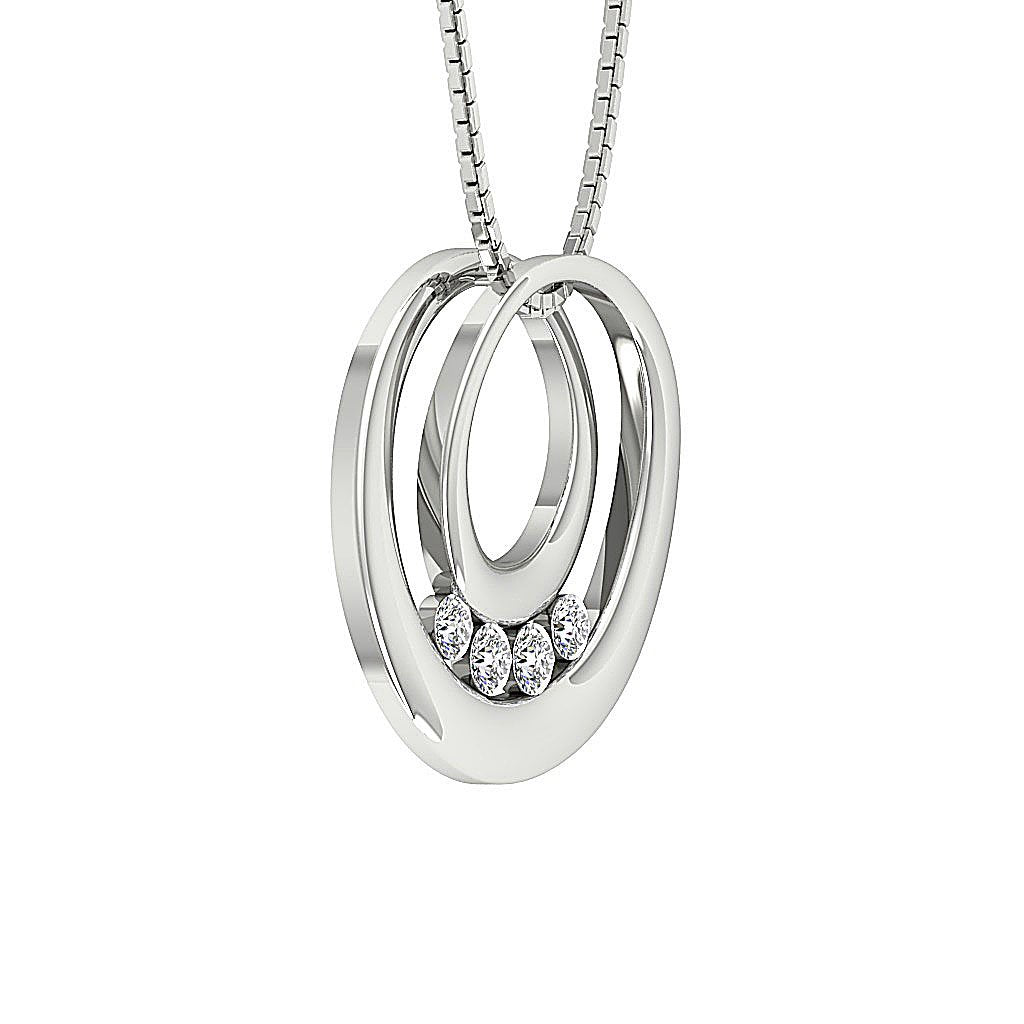 Genuine Diamonds SI1/I1 G 0.55 Carat Designer Fashion Pendants 14k/18k Gold