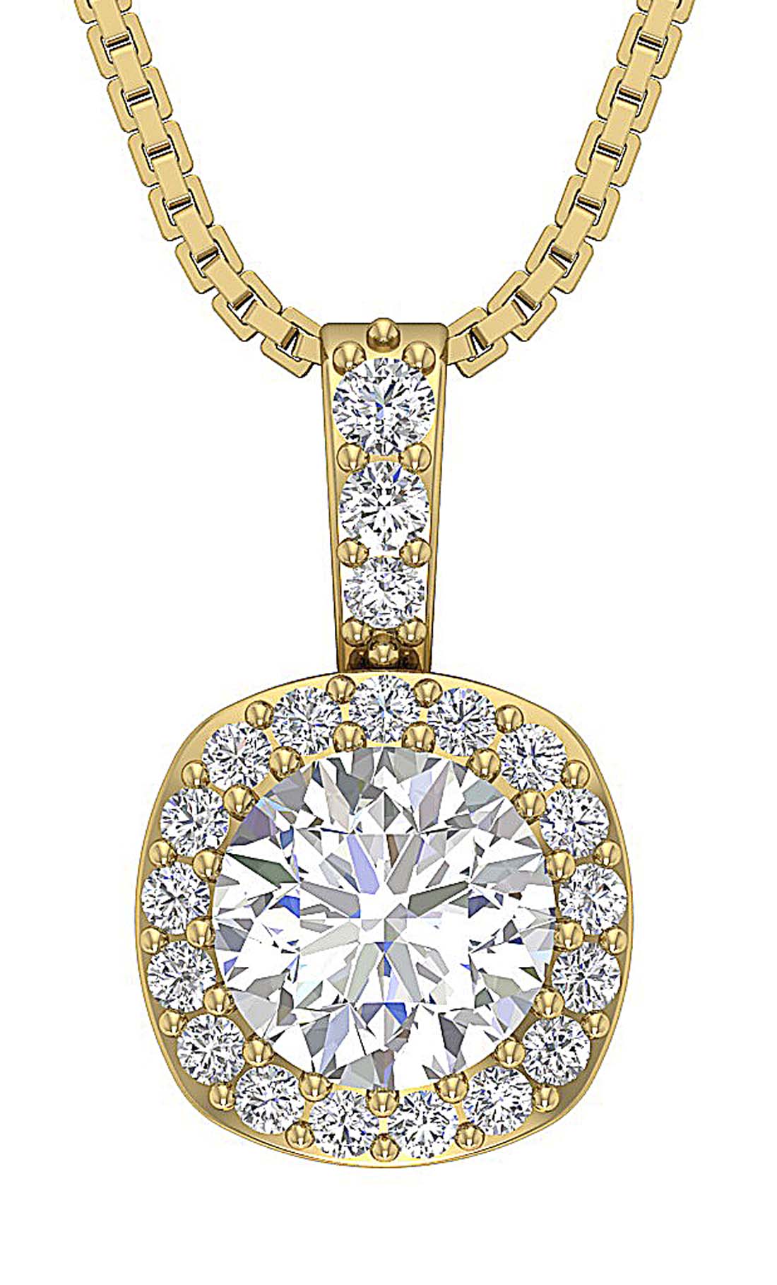 Unique Fashion Pendant I1 G 1.35 Carat Natural Diamond 14k/18k Solid Gold