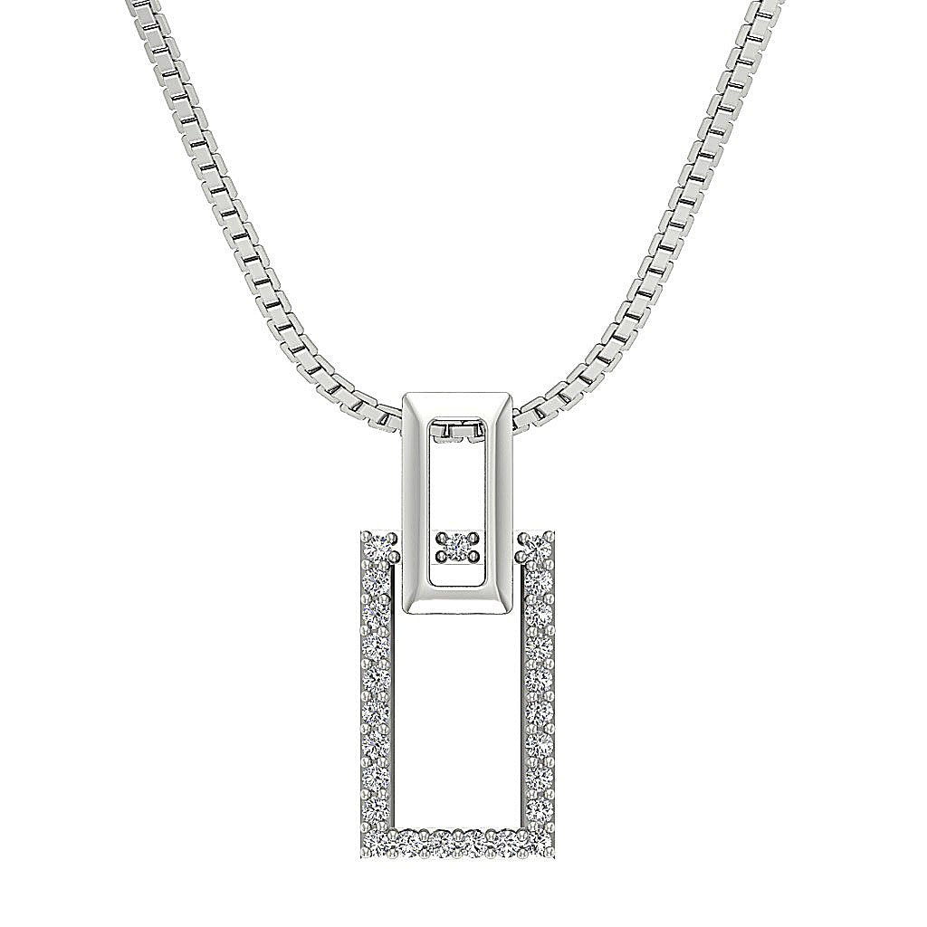 14k/18k Solid Gold Designer Fashion Pendant SI1/I1 G 0.15 Carat Genuine Diamond