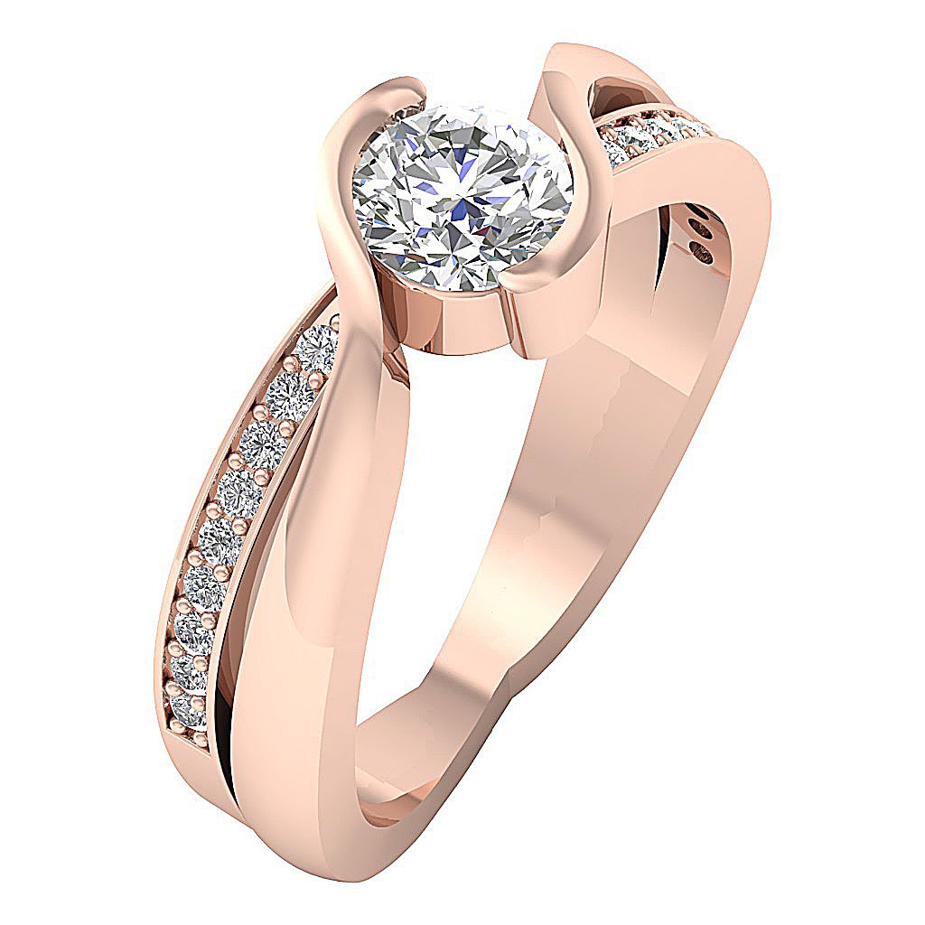 Vintage Solitaire Wedding Ring Genuine Diamond I1 G 1.00 Ct 14k Solid Gold Prong Set 7.70 MM