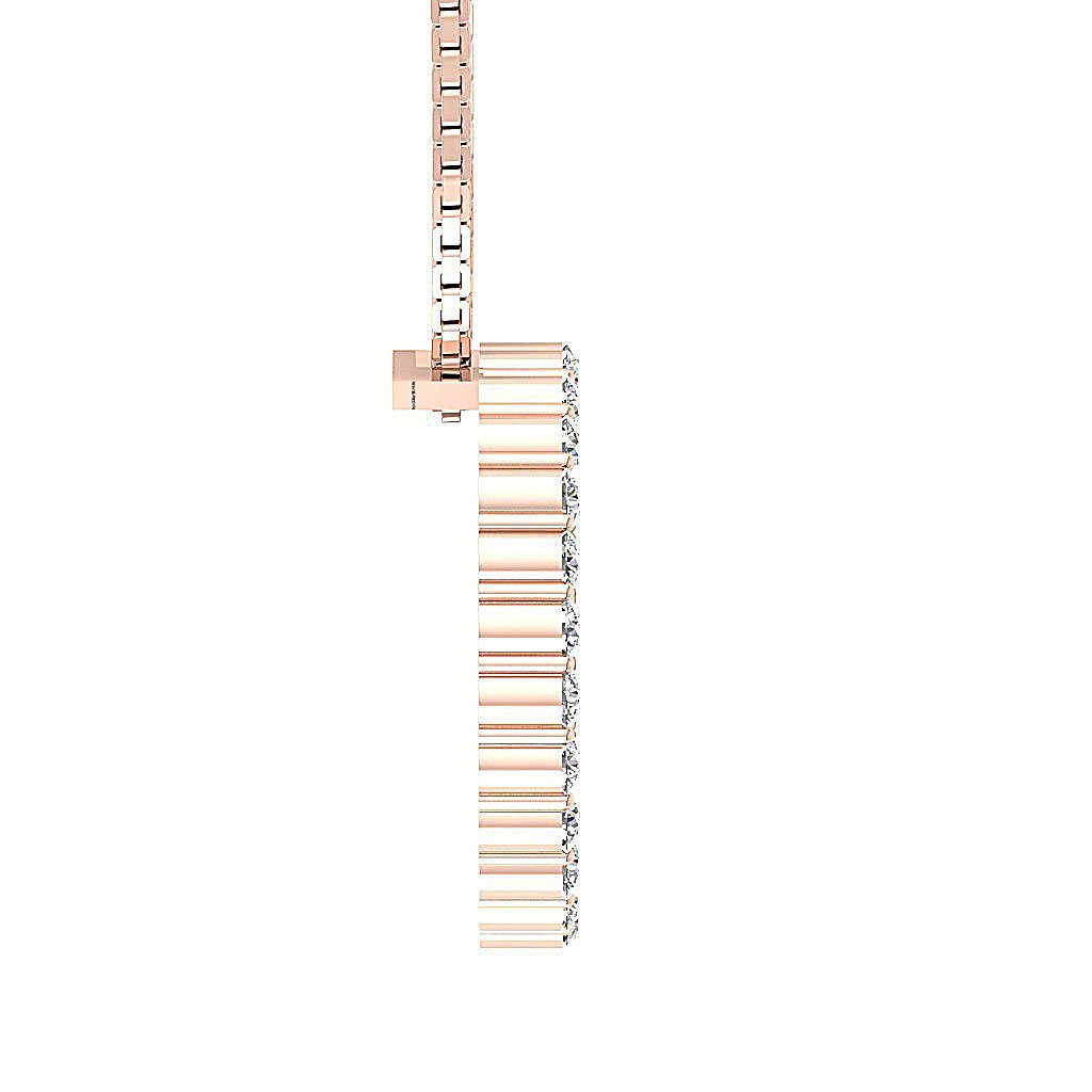 RoundCutDiamondsPendantPaveSet