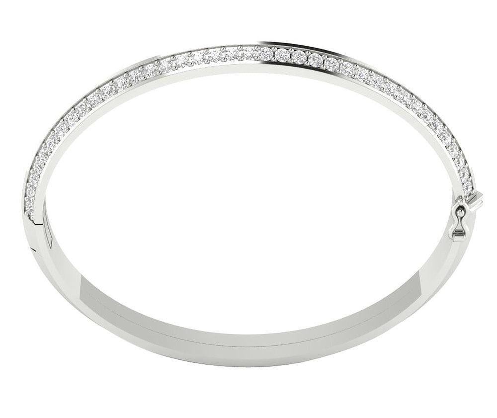 Diamond Bangles VVS1/VS1/SI1/I1 2.85Ct Natural Diamonds 14k/18k Gold