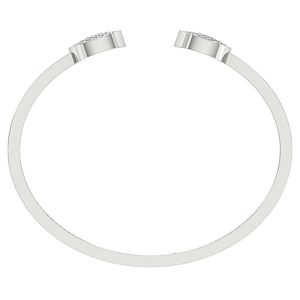 Natural Diamond Bangles VVS1/VS1/SI1/I1 1.00 Ct 14k/18k White Yellow Rose Gold