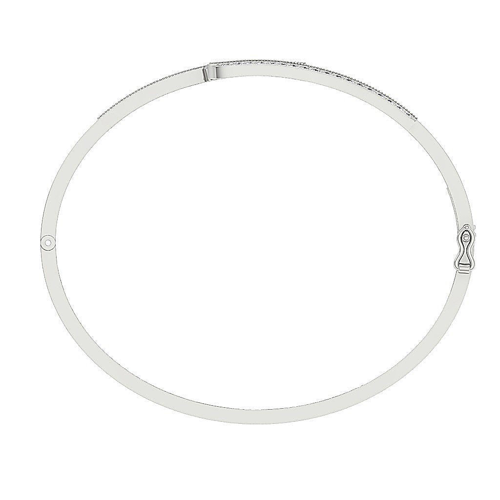 Round Diamonds Bangles Prong & Channel Set 14k/18k Solid Gold VVS1/VS1/SI1/I1 1.05Ct